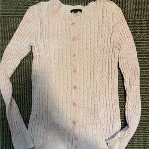 Pink Cable Knit Sweater